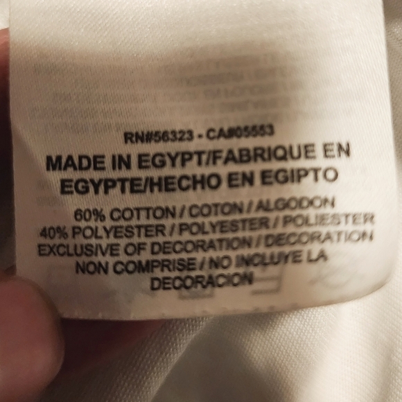 Nike Tee Just Do It Girl's Large White Blue Dri-Fit Athletic Athleisure Active - Picture 6 of 7